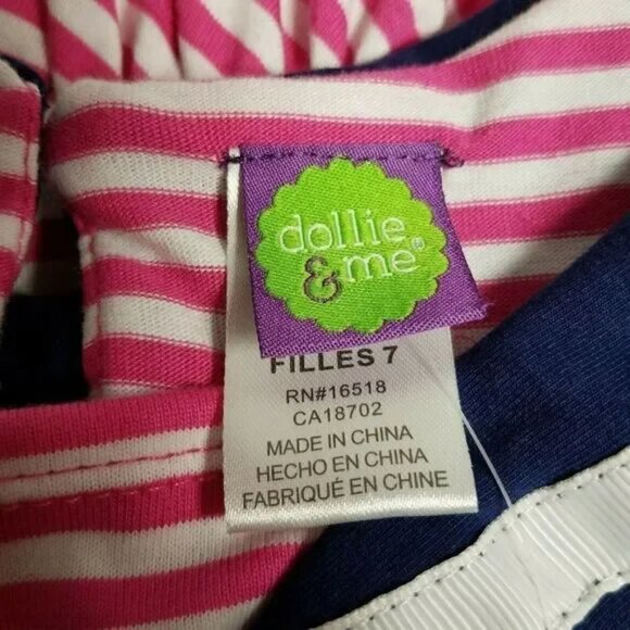 Dollie & Me Nautical Dress Girls Size 7 - Picture 5 of 8